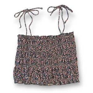 Out From Under Urban Outfitters Floral Cropped Top Size Small
